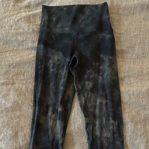 lululemon athletica Black Tie-Dye Leggings
